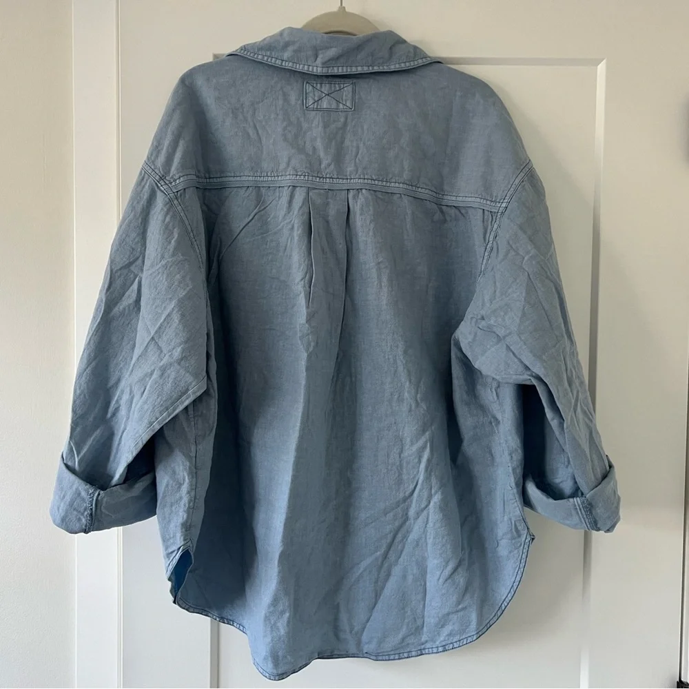 free people Made For The Sun Linen Blend Top - Picture 6 of 6